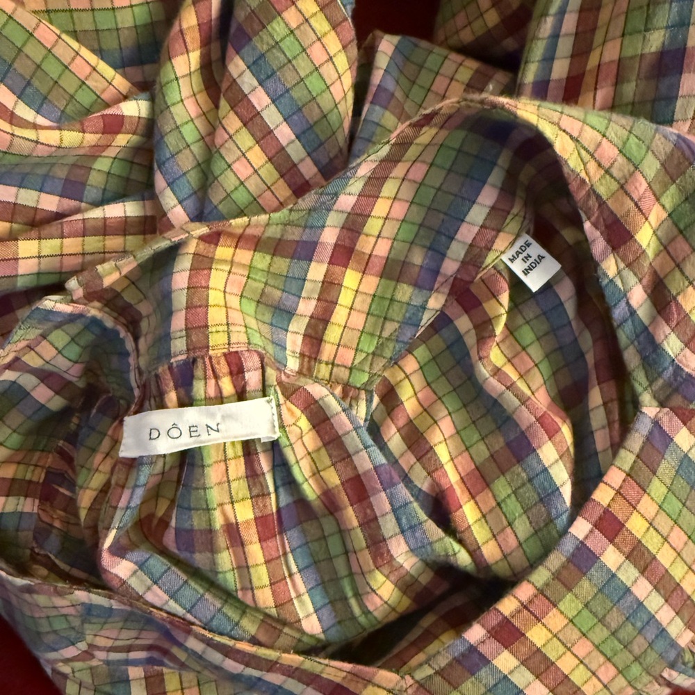 Doen Calder Dress in Rainbow Plaid - Picture 10 of 10